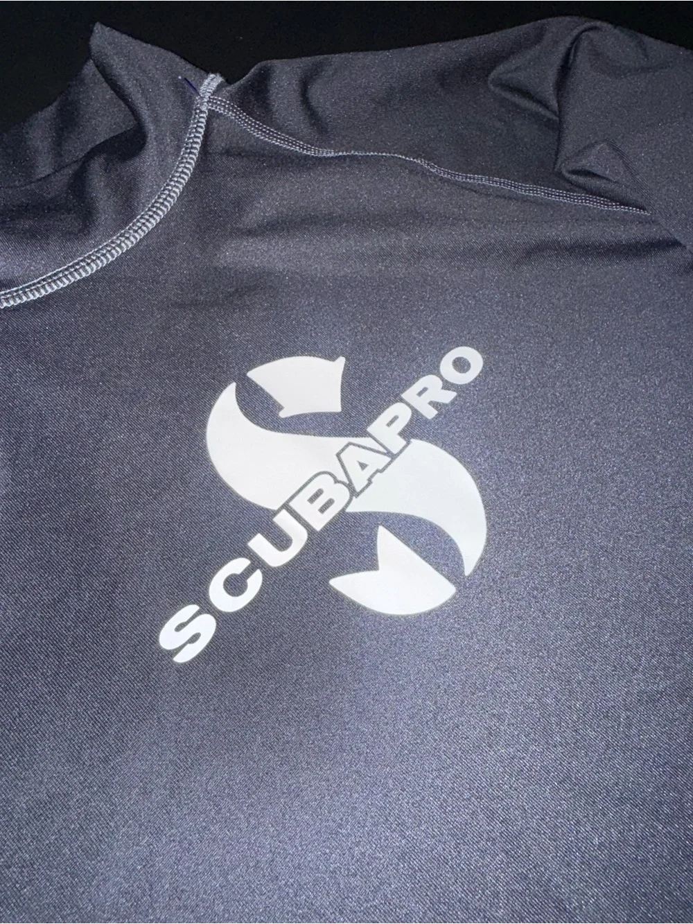 Men's SCUBAPRO Black Long-Sleeve Rash Guard Swim Shirt